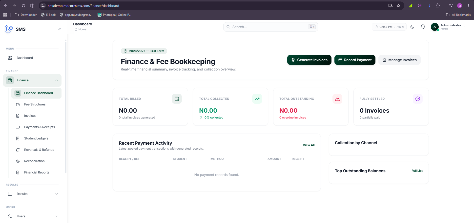School Mangement System screenshot 1